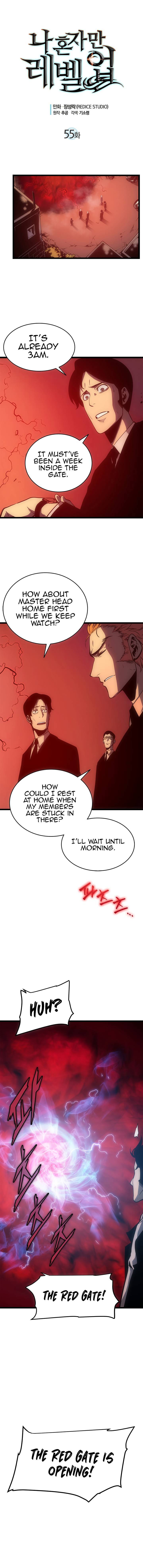 Solo Leveling Manga Chapter 55 page 1 - [Red Gate Arc] Ep. 10